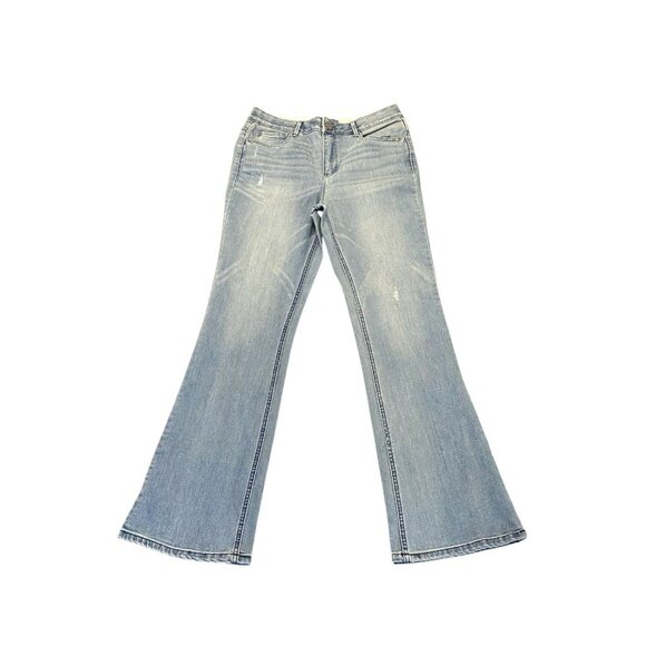 Democracy Ab Solution High Rise Itty Bitty Bootcut Light Blue Jeans Size 10 - Picture 1 of 9